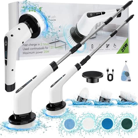 Amazon.com: Electric Spin Scrubber, Cordless Cleaning Brush with 7 ...