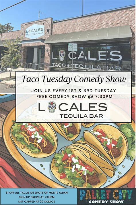 Taco Tuesday Comedy Show @ Locales Tequila Bar, 931 E 11th Ave, Denver ...