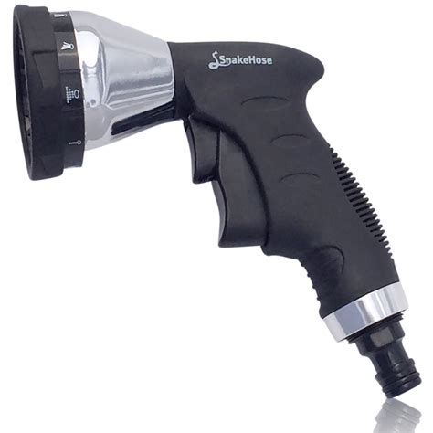 Buy SnakeHose Garden Hose Nozzle with 10 Water Spray Patterns and 3 ...