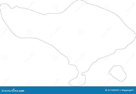 Bali Indonesia outline map stock vector. Illustration of symbol - 317442523