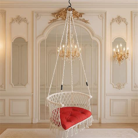 Patiofy Made In India Premium Single Seater Cotton Swing Chair For ...