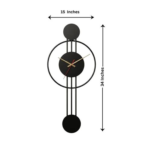 Black Designer Wall Clock - Creator Handicrafts