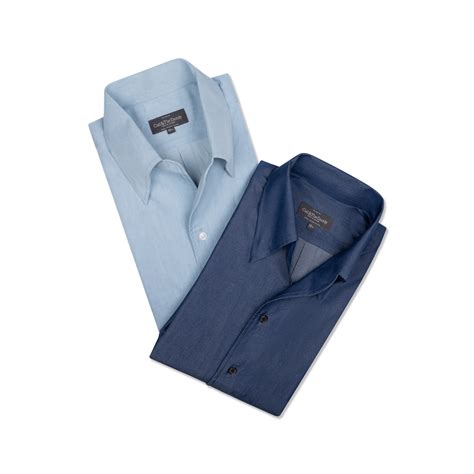 Blue Collar Shirt Tailored Shirts | Made To Measure Shirts Online