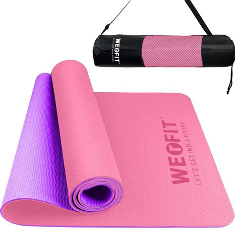WErFIT 6 mm Yoga Mat for Woman with Carry Bag | Gym Mats with Extra ...