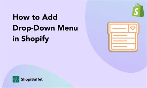 Image result for How to Add Drop Down Menu to Shopify