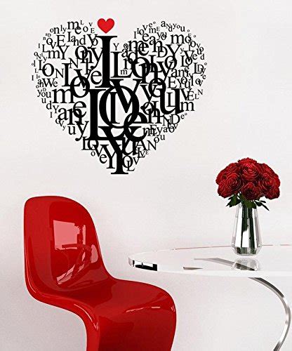 ARWY wall sticker for bedroom wallstickers for home 'Love Quote in ...