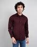 Buy Maroon Shirts for Men by Tim Paris Online | Ajio.com
