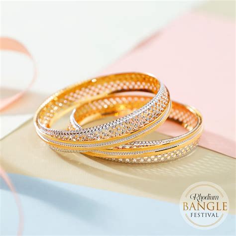 Buy Rhodium Bangle Online | Rhodium Bangle by Manubhai.