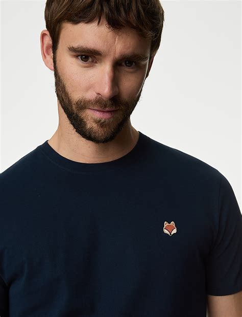 Buy Pure Cotton Fox Print Pyjama Set at Marks & Spencer