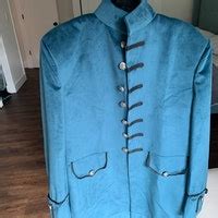 Buy Mens Sky Blue Linen Blazer Double Breasted Jacket Formal Party Wear ...