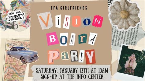 EFA Girlfriends Vision Board Party, Enid First Assembly, January 13 ...