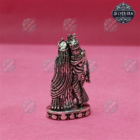 Pure silver radha Krishna idol made in jaipur, Made in 92.5 silver ...