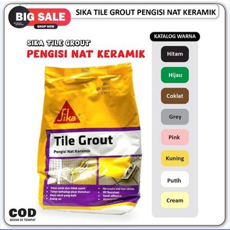 Jual Sika Tile Grout Pengisi Nat Keramik Perekat Sambungan Lantai ...