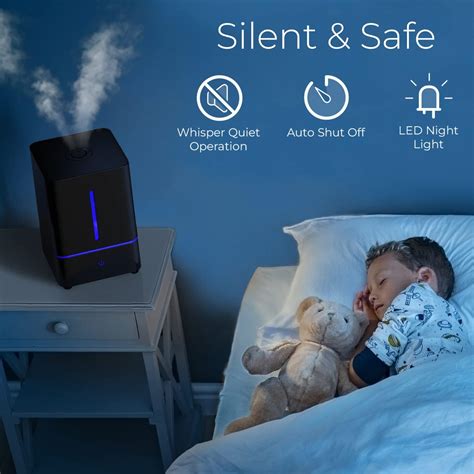 Buy Everlasting Comfort Cool Mist Humidifier for Bedroom (4L ...