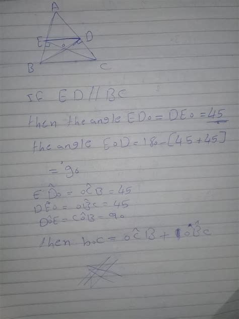 In triangle ABC, BD is perpendicular to AC and CE is perpendicular to ...