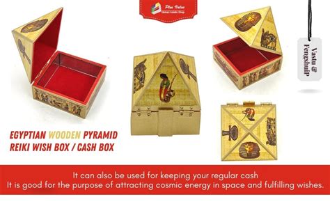 Buy Plus Value Wooden Vastu Pyramid Wish Box | Money Attraction Cash ...