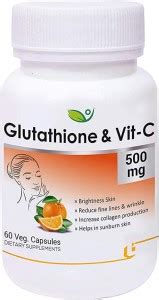 BIOTREX NUTRACEUTICALS Glutathione & Vitamin-C Supplement for Skin ...