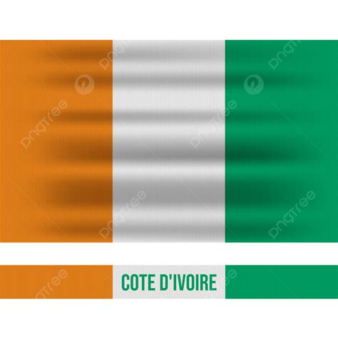 Waving Fluttering National Flag Of Cote D Ivoire Vector, Closeup Cote D ...