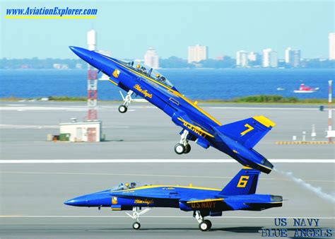 The US Navy Blue Angels Angles Aircraft Aerobatic F-18 Jets History ...