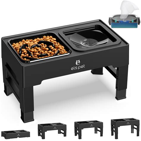dog feeder automatic feeder cat food dishes Kitty Bowl With Non Spill Edge Raised Dog For Cat ...