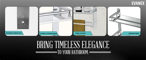 EVANEX 3-Layer Bathroom Shelf | 304 Grade Stainless Steel Bathroom ...