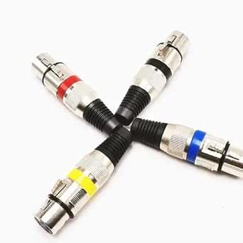 EKAAZ 3 Pin XLR Solder jack, 3 Pin Mic Female Extension Connector, XLR ...