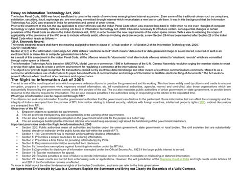 Business-law - Business LAw - Essay on Information Technology Act, 2000 ...