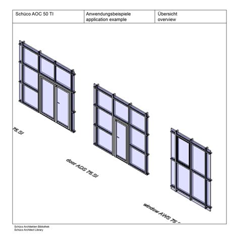 BIM objects - Free download! Façade AOC 50 TI | BIMobject