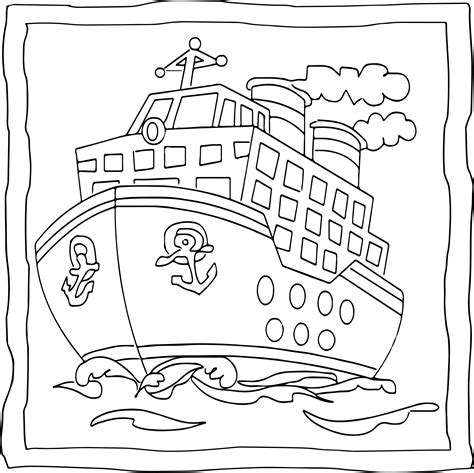 Kids Coloring Pages Boats