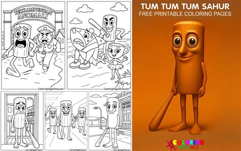 Plus de 30 coloriages Tum Tum Tum Sahur - Coloriages gratuits à ...