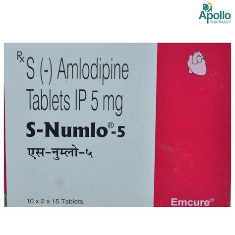 S Numlo 5 Tablet 15's Price, Uses, Side Effects, Composition - Apollo ...