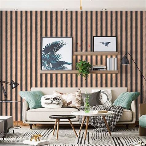 A WALLS DREAM 1000 * 45 cm Black Lines Self-Adhesive Peel & Stick ...