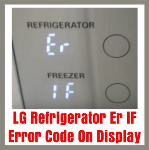 LG Inverter Refrigerator Error Code 的图像结果
