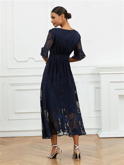 Women's Maxi Dress Semi Formal Dress A Line Dress Elegant Work Birthday ...