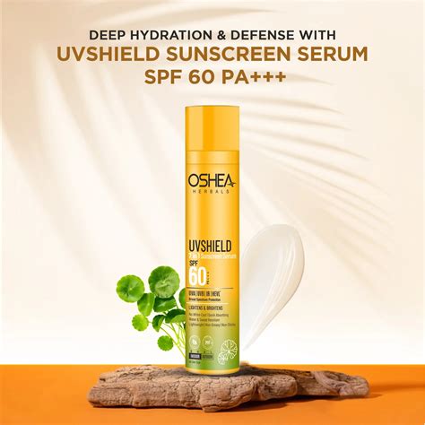 Uv Shield 7in1 Sunscreen Serum SPF 60 PA+++ – Oshea Herbals