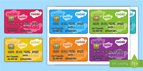 Supermarket Role Play Debit Card Cut-Outs - Supermarket Role Play Pack ...