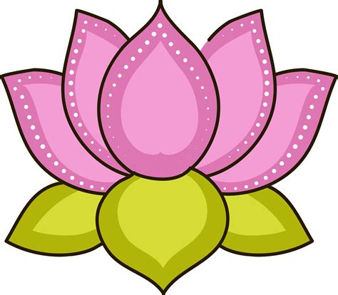 Pink Lotus Flower Clip Art