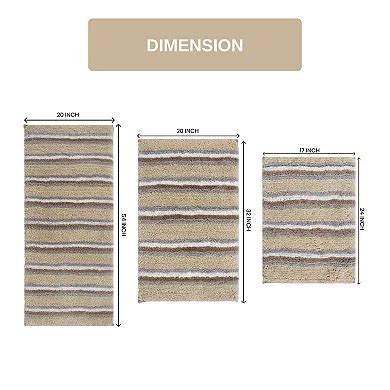 Home Weavers Glamour Collection 100% Microfiber Bathroom Rug, Non Slip ...