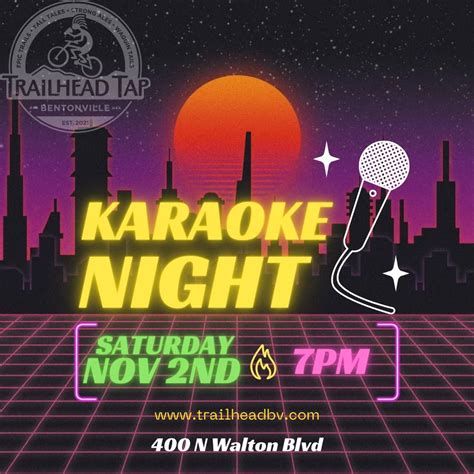 Karaoke Night @ Trailhead Tap, 400 N Walton Blvd, Suite I, Bentonville ...
