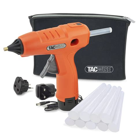 H12-12 Cordless 12V Hot Glue Gun with 10 Glue Sticks - Tacwise