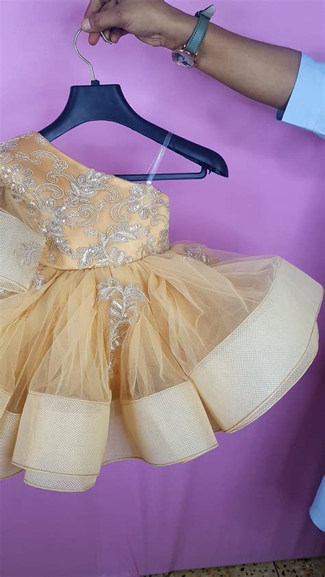 One Shoulder Fluffy Birthday Party Dress – First Little Smile