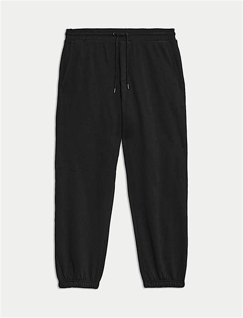 Buy Pure Cotton Fleece Lined Joggers at Marks & Spencer
