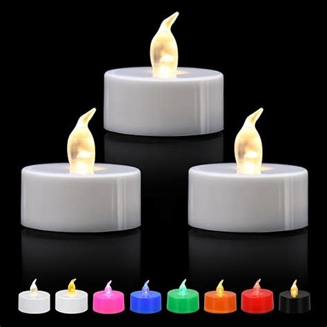 Buy ERTYUI LED Tea Lights, 12/24/50/100/200 Pack Flameless Tea Lights ...