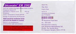 Dicorate Er 250 Tablet 10: Uses, Side Effects, Price & Substitutes