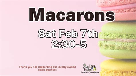 Macarons Class, 225 Brierhill Dr, Bel Air, MD, United States, Maryland ...