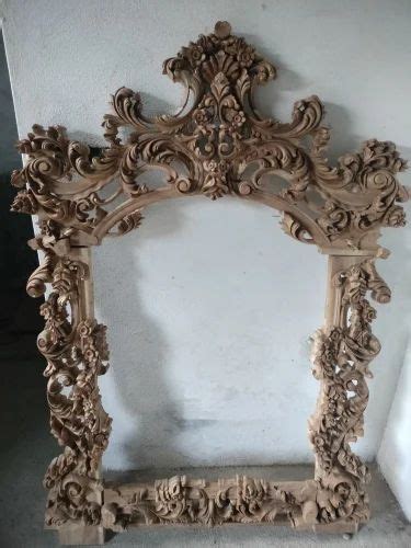 Wooden Mirror Frame - Royal Wooden Mirror Frame - Wooden City Crafts ...