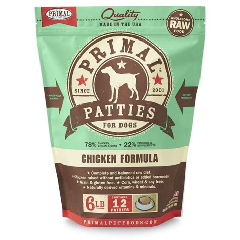 Primal Chicken Formula Frozen Raw Dog Food - OK Feed & Pet Supply