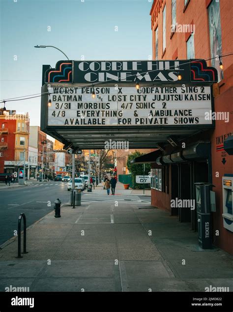 Cobble Hill Cinemas vintage marquee, in Cobble Hill, Brooklyn, New York ...