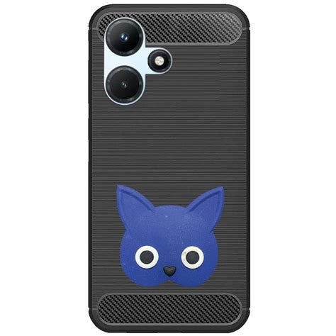 InkTree Black Armour Cat Back Cover for Infinix Hot 30i Girlish Cat ...