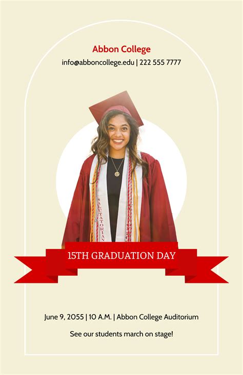 Free Graduation Poster Templates, Editable and Printable